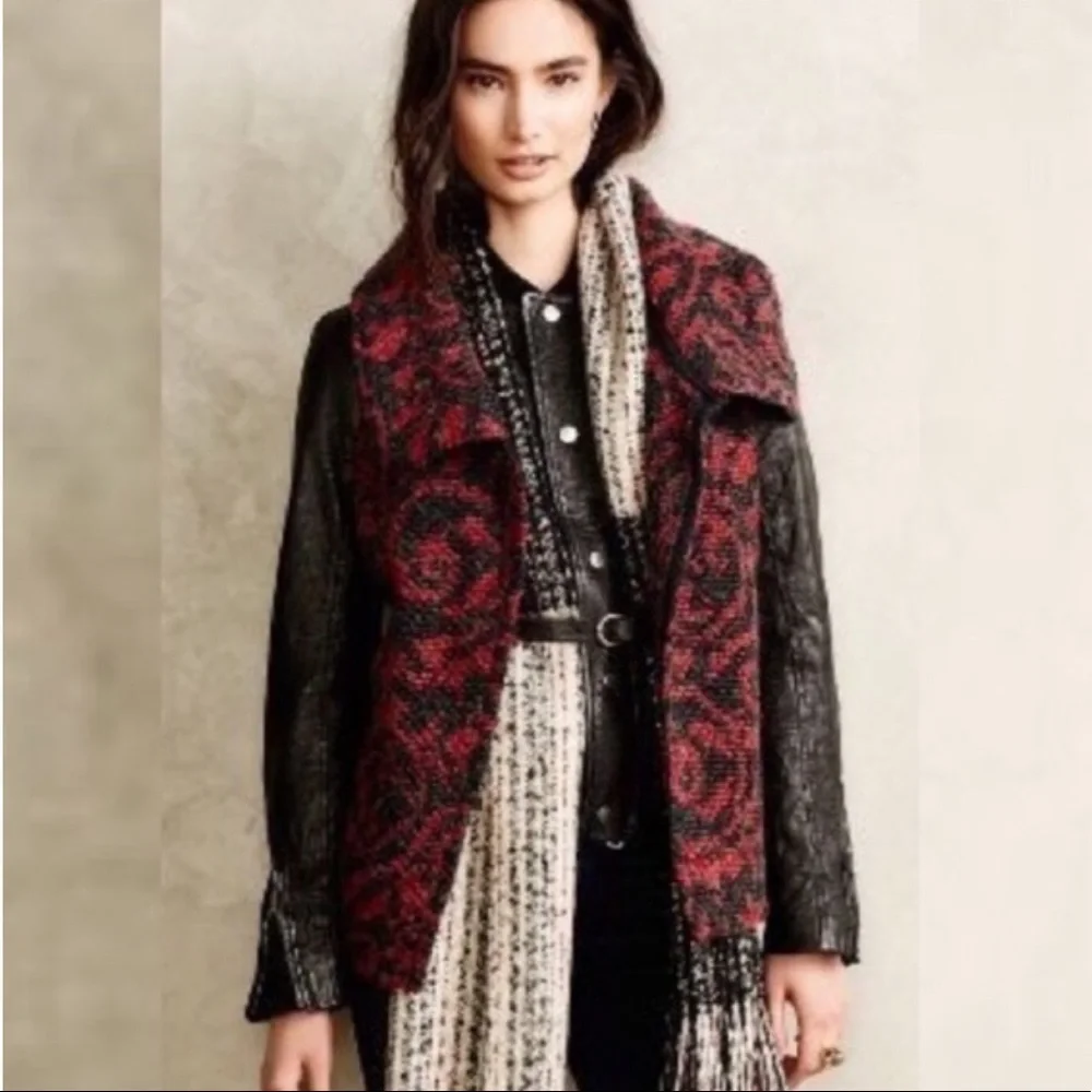 NWOT ANTHROPOLOGIE Dolan west coast Lightcatcher mohair wool drape vest XS new